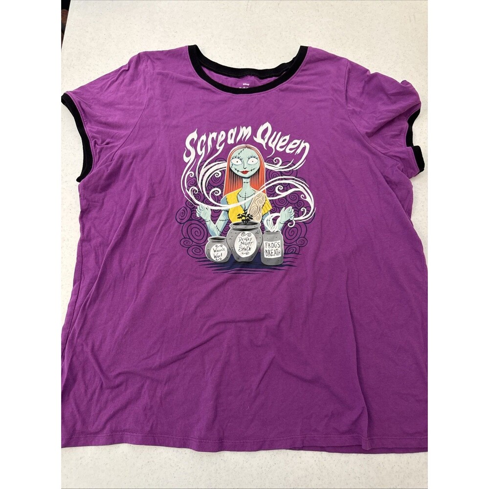Torrid Tee Shirt Scream Queen Nightmare Before Christmas Halloween Plus Size 2XL